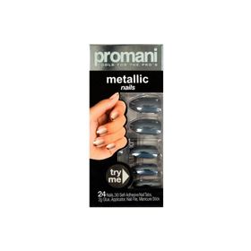 Promani Metalik Koyu Füme Takma Tırnak Kiti