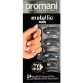 Promani Metalik Koyu Füme Takma Tırnak Kiti