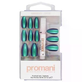Promani Neon Petrol 24'lü Takma Tırnak Kiti