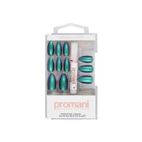 Promani Neon Petrol Takma Tırnak Kiti