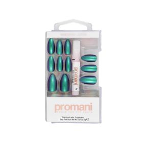 Promani Neon Petrol Takma Tırnak Kiti