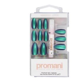 Promani Neon Petrol Takma Tırnak Kiti