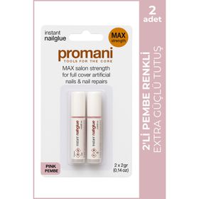Promani Pembe 2x2 gr Takma Tırnak Yapıştırı