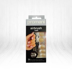 Promani PR-5004 Büyük Boy Kayısı Airbrush French Takma Tırnak Kiti