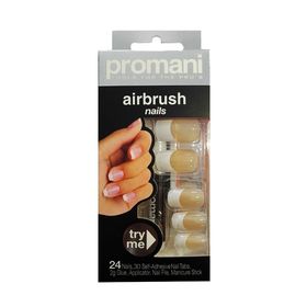 Promani PR-5004 Büyük Boy Kayısı Airbrush French Takma Tırnak Kiti
