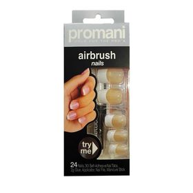 Promani PR-5004 Büyük Boy Kayısı Airbrush French Takma Tırnak Kiti