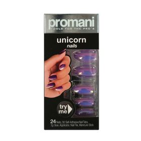 Promani PR-5014 Lila Unicorn Takma Tırnak Kiti