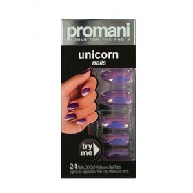 Promani PR-5014 Lila Unicorn Takma Tırnak Kiti