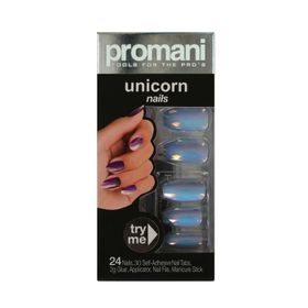 Promani PR-5015 Buz Mavisi Unicorn Takma Tırnak Kiti