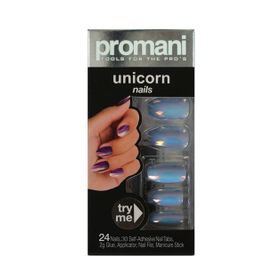 Promani PR-5015 Buz Mavisi Unicorn Takma Tırnak Kiti