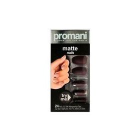 Promani PR-5018 Koyu Bordo Matte Takma Tırnak Kiti