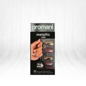Promani PR-5020 Koyu Füme Metallic Takma Tırnak Kiti