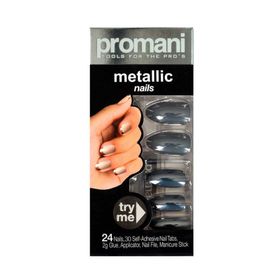 Promani PR-5020 Koyu Füme Metallic Takma Tırnak Kiti