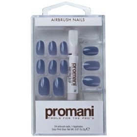 Promani PR-5669 Koyu Mavi Slate Takma Tırnak Kiti