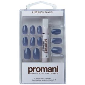 Promani PR-5669 Koyu Mavi Slate Takma Tırnak Kiti