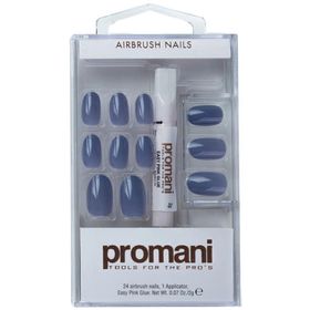 Promani PR-5669 Koyu Mavi Slate Takma Tırnak Kiti