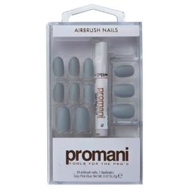 Promani PR-5673 Antrasit Gri Matte Takma Tırnak Kiti