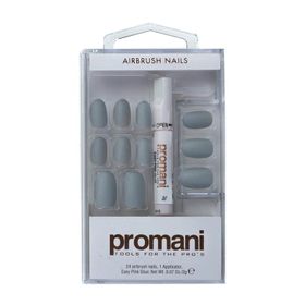 Promani PR-5673 Antrasit Gri Matte Takma Tırnak Kiti