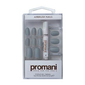 Promani PR-5673 Antrasit Gri Matte Takma Tırnak Kiti