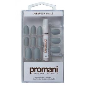 Promani PR-5673 Antrasit Gri Matte Takma Tırnak Kiti