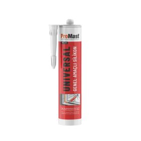 Promast PMS 252 Beyaz 280 ml Universal Genel Amaçlı Asetoksi Silikon