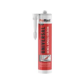 Promast PMS 252 Beyaz 280 ml Universal Genel Amaçlı Asetoksi Silikon