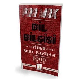Promax Dil Bilgisi Tamamı Video Çözümlü Soru Bankası