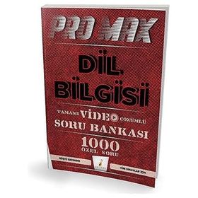Promax Dil Bilgisi Tamamı Video Çözümlü Soru Bankası