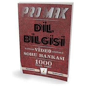 Promax Dil Bilgisi Tamamı Video Çözümlü Soru Bankası