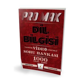 Promax Dil Bilgisi Tamamı Video Çözümlü Soru Bankası
