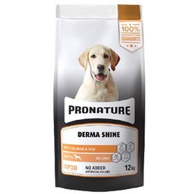 Pronature 12 kg Derma Shine Somonlu ve Pirinçli Yetişkin Kuru Köpek Maması