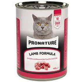 Pronature 400 gr Kuzu Etli Ezme Tahılsız Yetişkin Kedi Konservesi