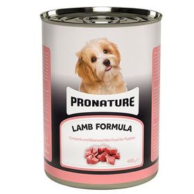 Pronature 400 gr Kuzu Etli ve Pirinçli Parça Etli Yavru Köpek Konservesi