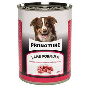 Pronature 400 gr Kuzu Etli ve Pirinçli Parça Etli Yetişkin Köpek Konservesi