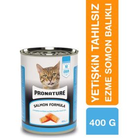 Pronature Adult Ezme Somon Balıklı 400 gr Tahılsız Yetişkin Yaş Kedi Maması