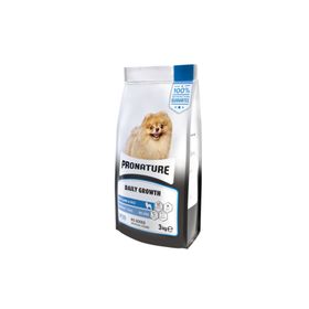 Pronature Daily Growth Kuzu Etli ve Pirinçli 3 kg Küçük Irk Yavru Kuru Köpek Maması