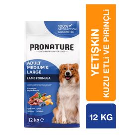 Pronature Daily Protect Kuzu Etli ve Pirinçli 12 kg Orta ve Büyük Irk Yetişkin Kuru Köpek Maması