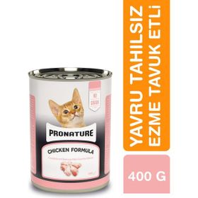 Pronature Kitten Ezme Tavuk Etli 400 gr Tahılsız Yavru Yaş Kedi Maması