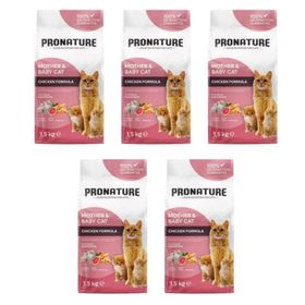 Pronature Mother And Baby Tavuk Etli 5x1.5 kg Kuru Kedi Maması