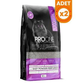 Proone 2x10 kg Hypoallergenic Bebek Pudrası Kokulu İnce Taneli Sodyum Bentonit Kedi Kumu
