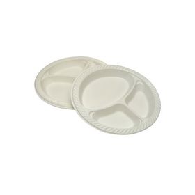 Propack 26 cm 10'lu Üç Bölmeli Plastik Tabak