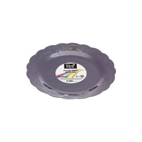 Propack Mor 6'lı 23 cm Kristal Tabak