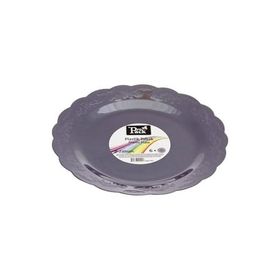 Propack Mor 6'lı 23 cm Kristal Tabak