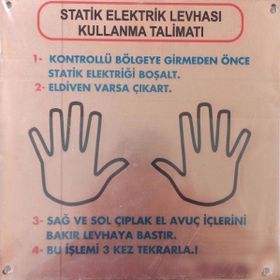 ProPazar Bakır Duvara Monte Statik Topraklama Levhası