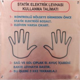 ProPazar Bakır Duvara Monte Statik Topraklama Levhası