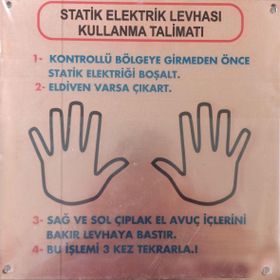 ProPazar Bakır Duvara Monte Statik Topraklama Levhası