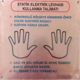 ProPazar Bakır Duvara Monte Statik Topraklama Levhası