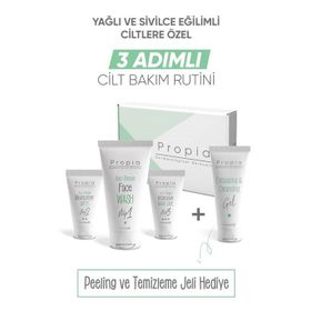 Propia Sivilce Karşıtı 3 Adımlı Bakım Seti + Peeling