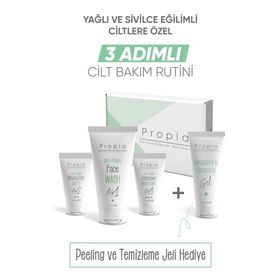 Propia Sivilce Karşıtı 3 Adımlı Bakım Seti + Peeling