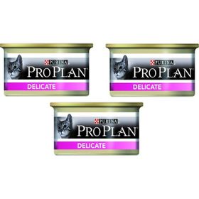Proplan 3x85 gr Delicate Hassas Hindi Etli Kedi Konservesi